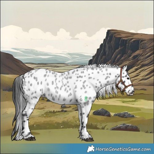 Horse Color:Blue Roan Leopard 