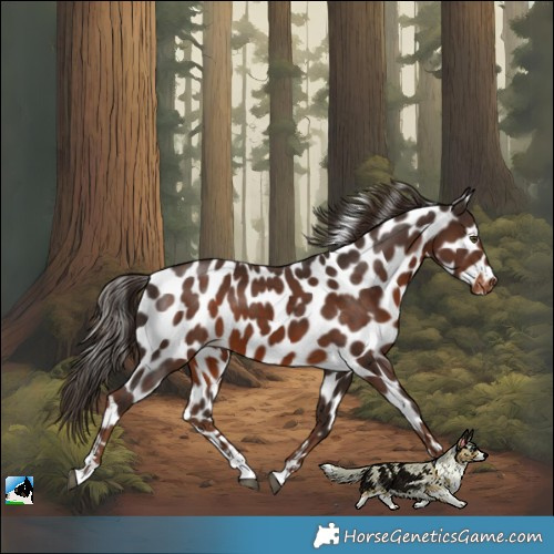 Horse Color:Liver Chestnut Leopard 