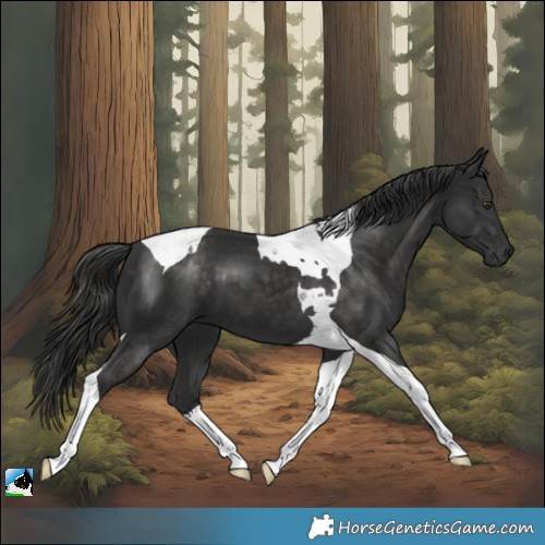 Horse Color:Platinum Liver Chestnut Tobiano