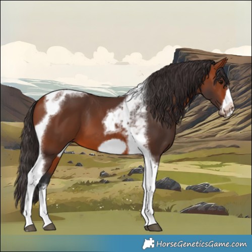 Horse Color:Bay Tobiano Frame