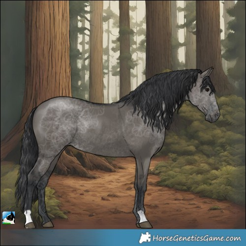 Horse Color:Grullo Rabicano 