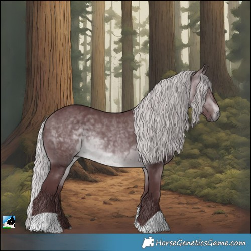 Horse Color:Chocolate Silver Brown Chinchilla 