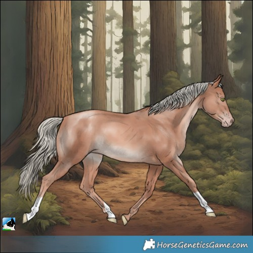Horse Color:Gold Champagne Mushroom 