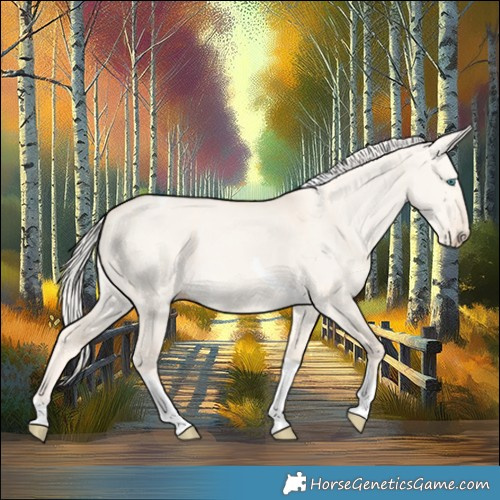 Horse Color:Cremello Dun Tobiano