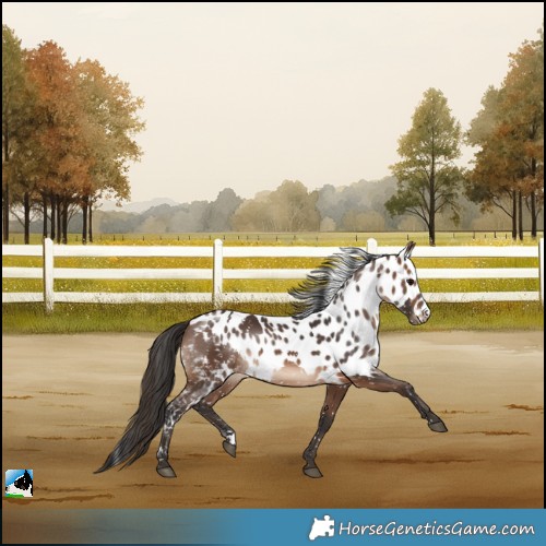 Horse Color:Brown Skewed LP Spotted 