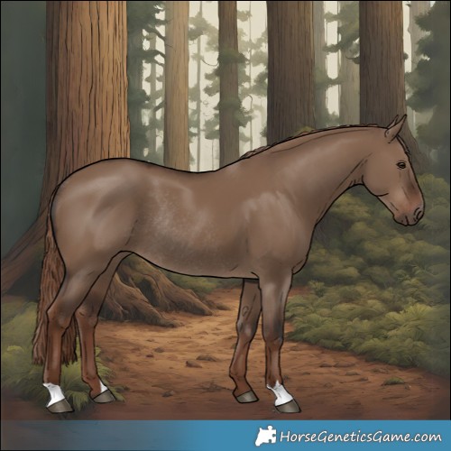 Horse Color:Liver Red Dun Rabicano 