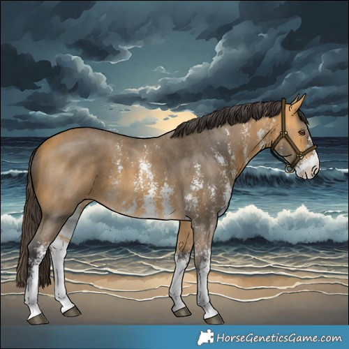 Horse Color:Buckskin Sabino 