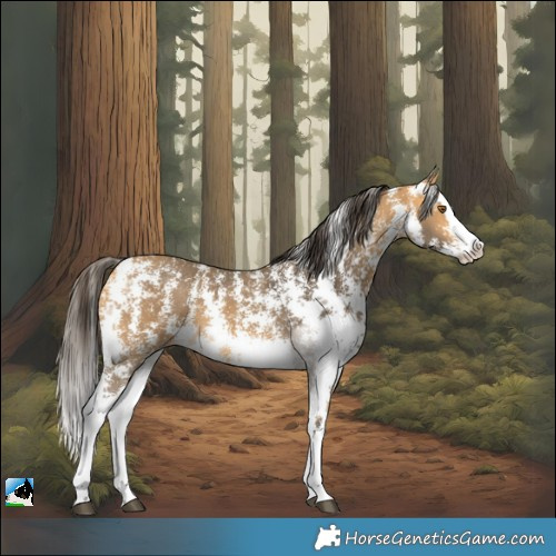 Horse Color:Buckskin Sabino Splash 