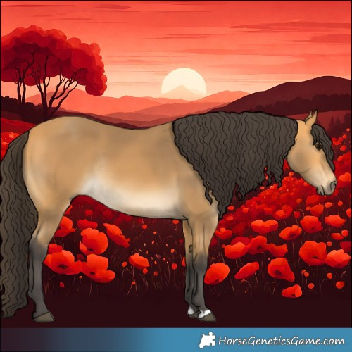 Horse Color:Buckskin Rabicano 