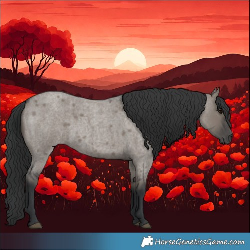 Horse Color:Grullo Roan 