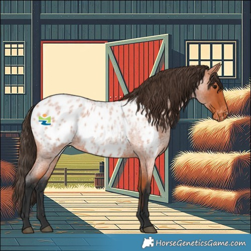 Horse Color:Bay Roan Appaloosa