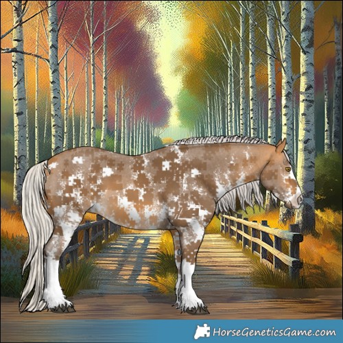 Horse Color:Silver Buckskin Sabino 