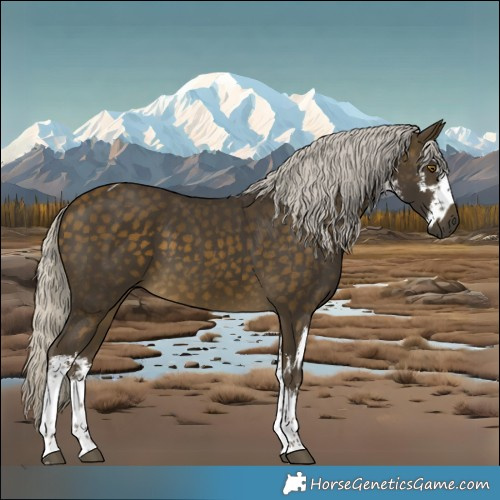 Horse Color:White Spotted Silver Buckskin Tobiano  and White Spotted Silver Buckskin 