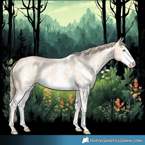 Horse Color:Perlino Sabino