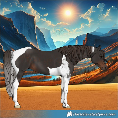Horse Color:Liver Chestnut Tobiano 