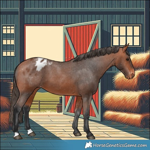 Horse Color:Bay Appaloosa