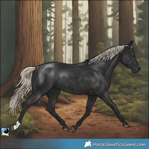 Horse Color:Gray Liver Chestnut Mushroom Rabicano 