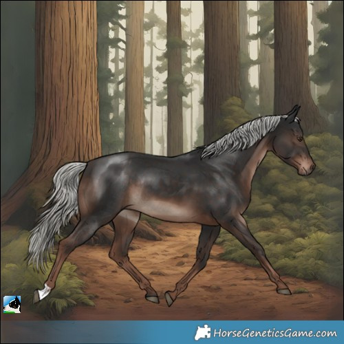 Horse Color:Liver Chestnut Mushroom Rabicano