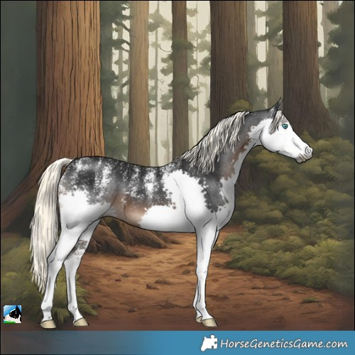 Horse Color:Powder White Gray Liver Chestnut Mushroom Splash