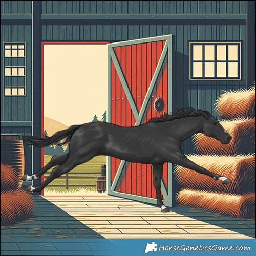 Horse Color:Black 