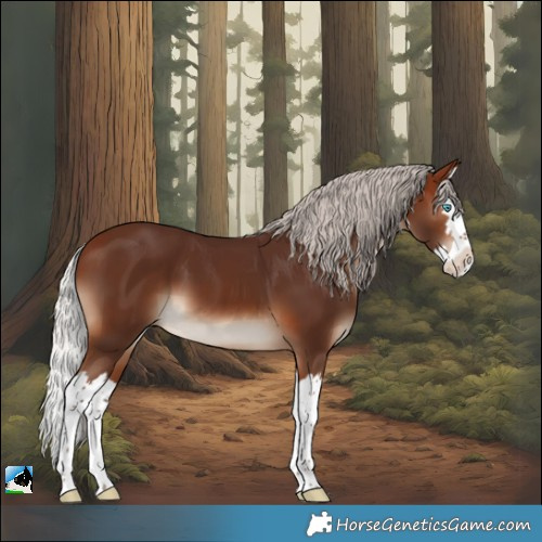 Horse Color:Silver Brown Splash