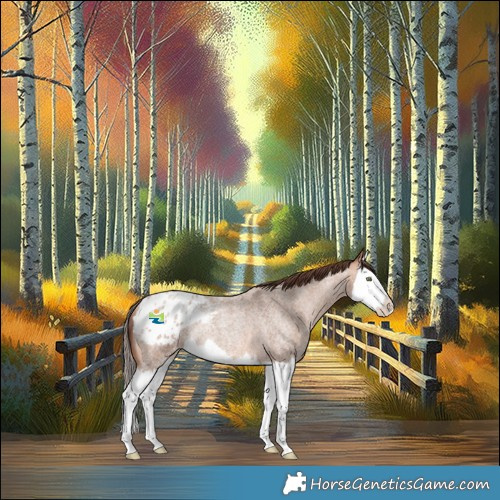 Horse Color:Amber Champagne Roan Splash Blanket Rabicano 