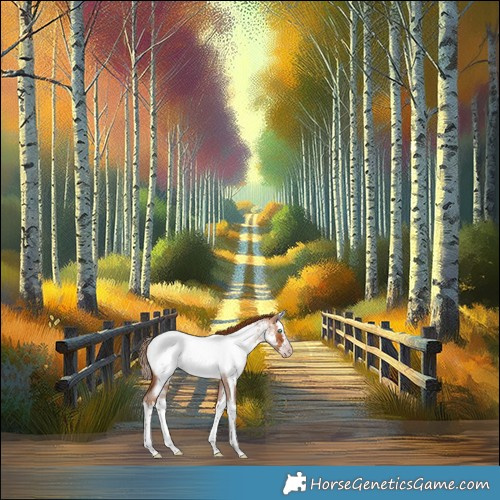 Horse Color:Gray Gold Champagne Roan Splash Appaloosa 
