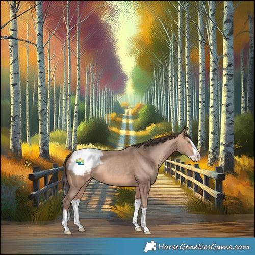 Horse Color:Amber Champagne Splash Snowcap 