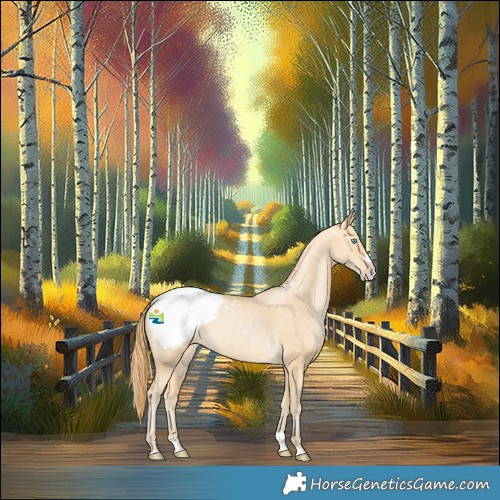 Horse Color:Buckskin Pearl Splash Snowcap 