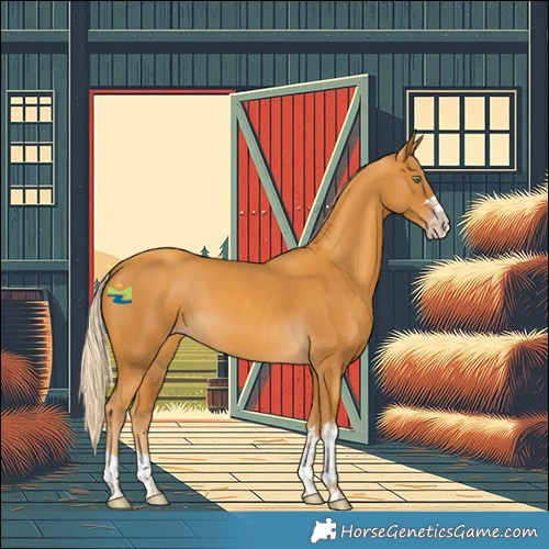 Horse Color:Gold Cream Champagne Splash 