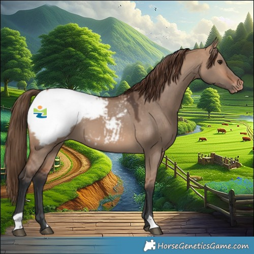 Horse Color:Bay Dun Appaloosa