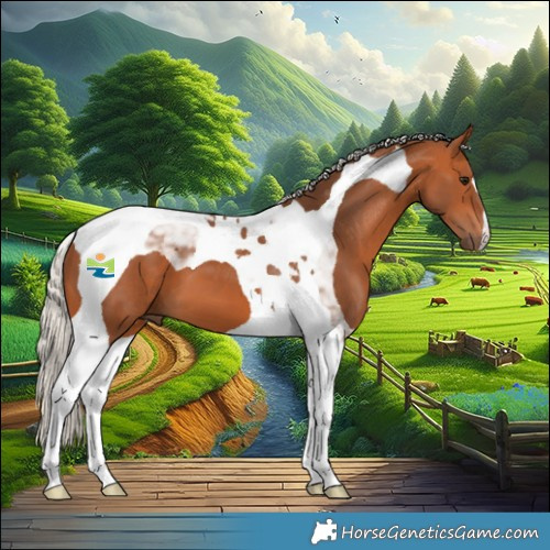 Horse Color:Silver Bay Tobiano