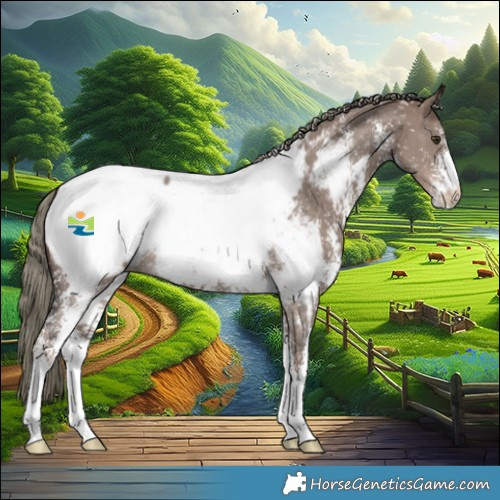 Horse Color:Liver Red Dun Mushroom Sabino Snowcap