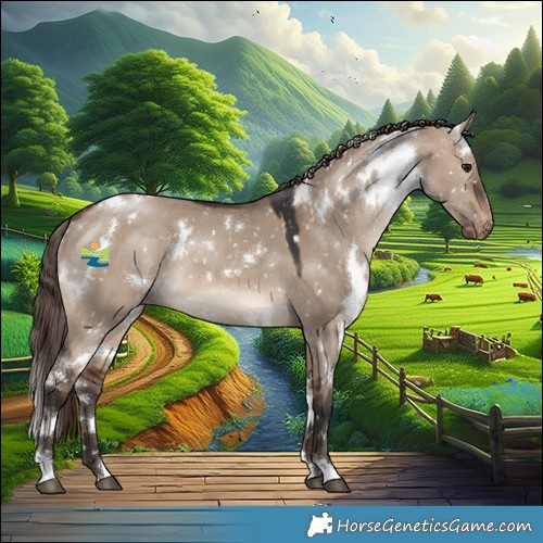 Horse Color:White Spotted Brown Dun Appaloosa