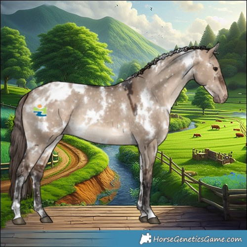 Horse Color:White Spotted Brown Dun Appaloosa