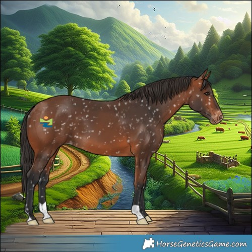 Horse Color:Bay Appaloosa