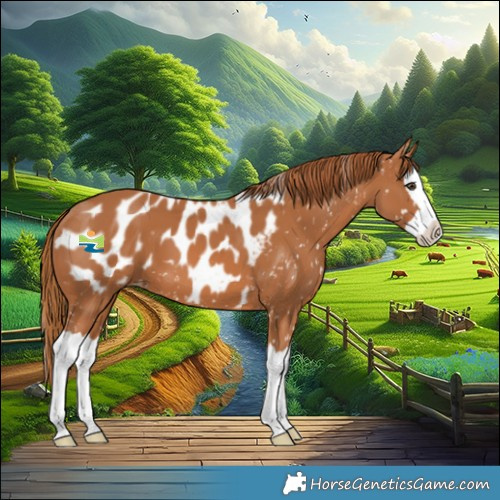 Horse Color:Chestnut Splash Appaloosa