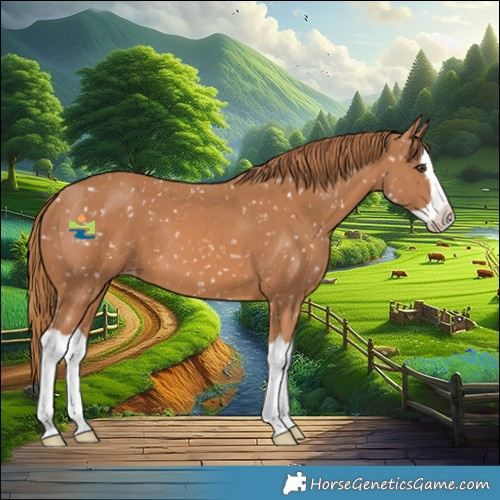 Horse Color:Chestnut Splash Appaloosa