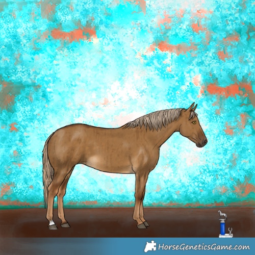 Horse Color:Chocolate Palomino Dun Brindle