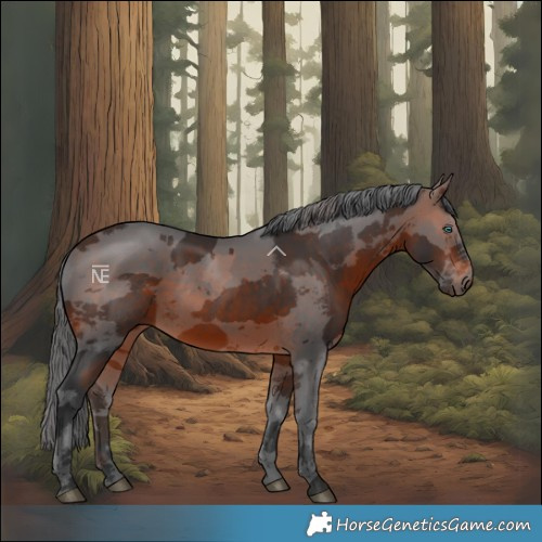 Horse Color:Brown Merle