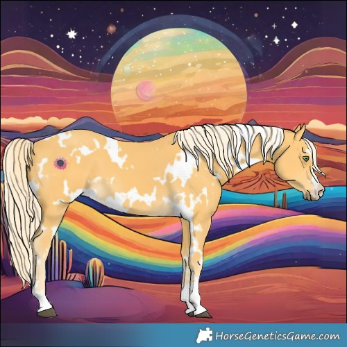 Horse Color:White Spotted Palomino 
