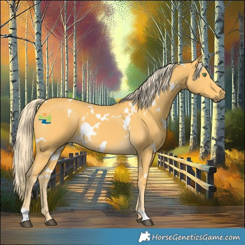 Horse Color:White Spotted Palomino