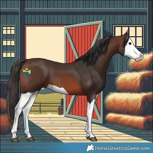 Horse Color:Brown Splash