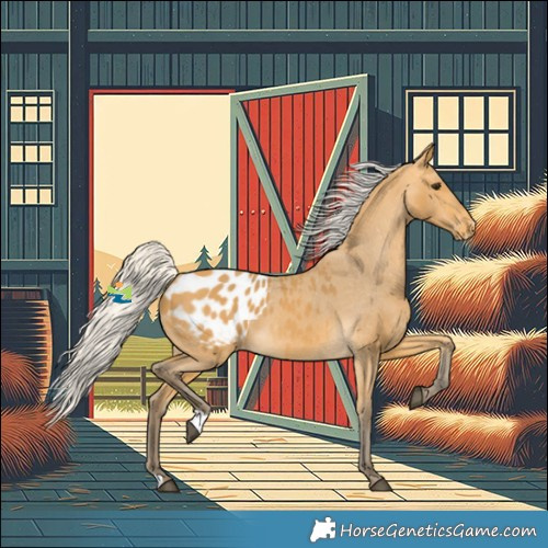 Horse Color:Silver Buckskin Blanket