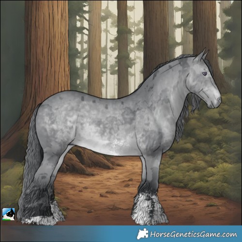 Horse Color:Brown Chinchilla Merle Sabino 