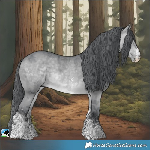 Horse Color:Brown Chinchilla Merle Sabino