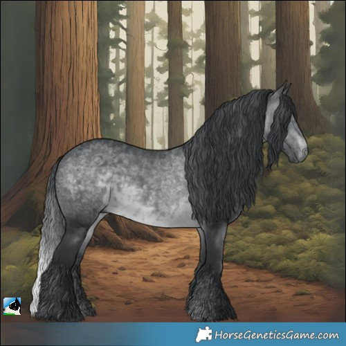 Horse Color:Brown Chinchilla Rabicano 