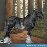 Horse Color:Brown Chinchilla Ice Merle Sabino Tobiano 