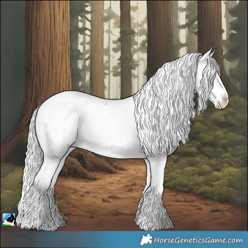 Horse Color:Silver Brown Chinchilla Ice Sabino