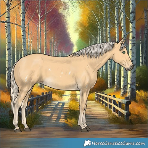 Horse Color:White Spotted Palomino